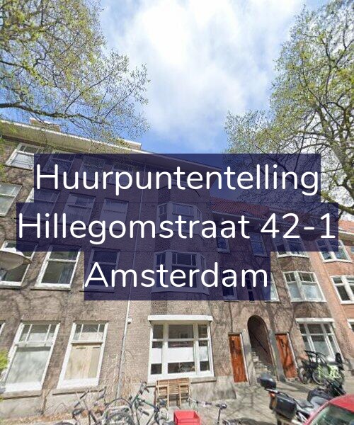 Foto gevel Huurpuntentelling voor Hillegomstraat 42-1, Amsterdam