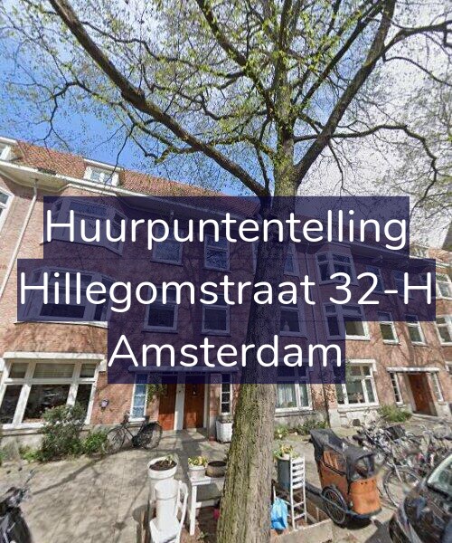 Foto gevel Huurpuntentelling voor Hillegomstraat 32-H, Amsterdam
