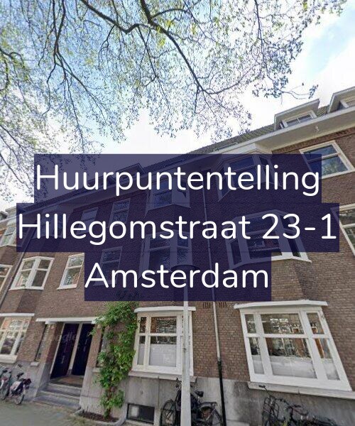 Foto gevel Huurpuntentelling voor Hillegomstraat 23-1, Amsterdam