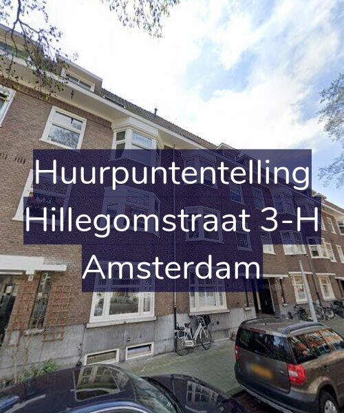Foto gevel Huurpuntentelling voor Hillegomstraat 3-H, Amsterdam