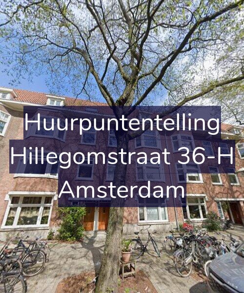 Foto gevel Huurpuntentelling voor Hillegomstraat 36-H, Amsterdam