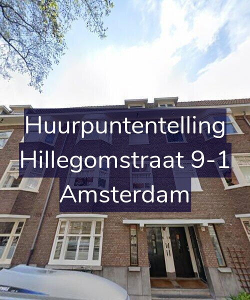Foto gevel Huurpuntentelling voor Hillegomstraat 9-1, Amsterdam