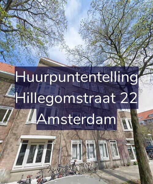 Foto gevel Huurpuntentelling voor Hillegomstraat 22, Amsterdam