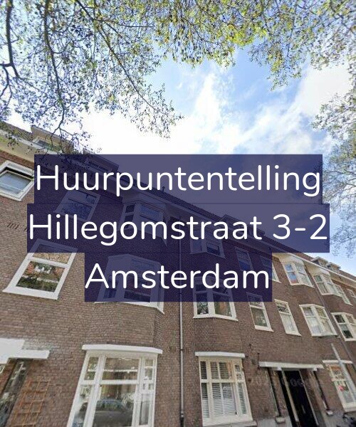 Foto gevel Huurpuntentelling voor Hillegomstraat 3-2, Amsterdam