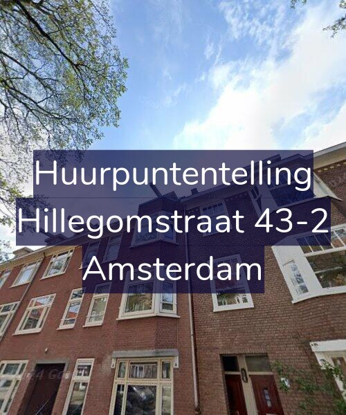 Foto gevel Huurpuntentelling voor Hillegomstraat 43-2, Amsterdam
