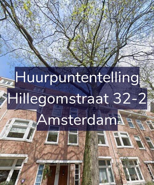 Foto gevel Huurpuntentelling voor Hillegomstraat 32-2, Amsterdam