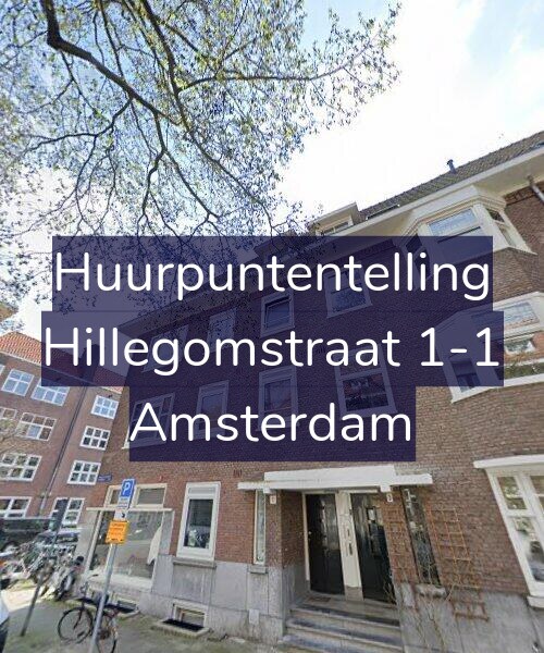 Foto gevel Huurpuntentelling voor Hillegomstraat 1-1, Amsterdam