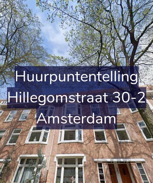 Foto gevel Huurpuntentelling voor Hillegomstraat 30-2, Amsterdam