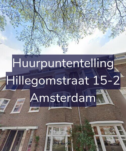 Foto gevel Huurpuntentelling voor Hillegomstraat 15-2, Amsterdam
