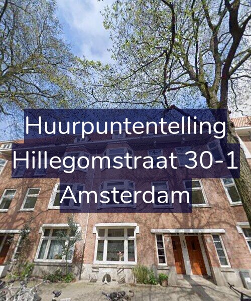 Foto gevel Huurpuntentelling voor Hillegomstraat 30-1, Amsterdam