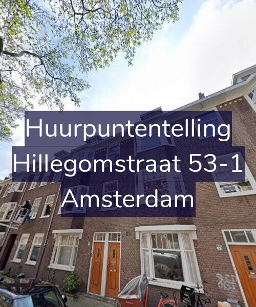 Foto gevel Huurpuntentelling voor Hillegomstraat 53-1, Amsterdam