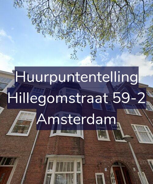 Foto gevel Huurpuntentelling voor Hillegomstraat 59-2, Amsterdam