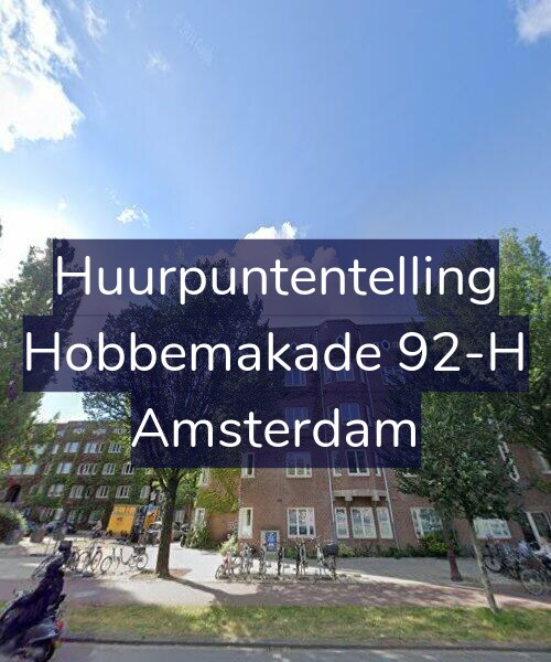 Foto gevel Huurpuntentelling voor Hobbemakade 92-H, Amsterdam