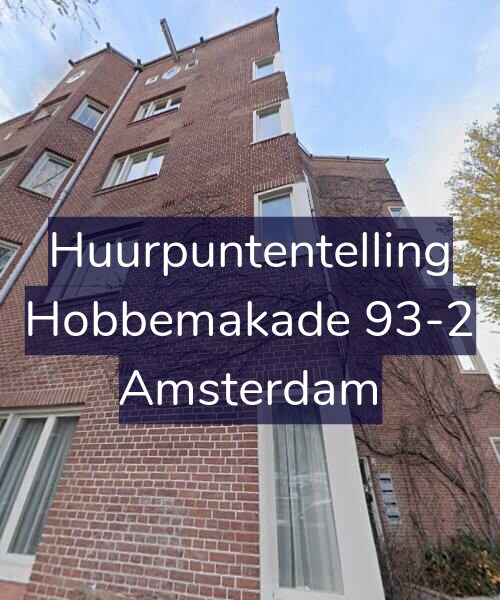 Foto gevel Huurpuntentelling voor Hobbemakade 93-2, Amsterdam