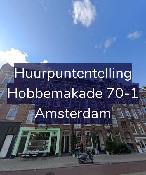 Foto gevel Huurpuntentelling voor Hobbemakade 70-1, Amsterdam