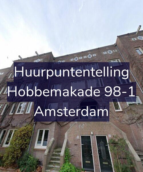 Foto gevel Huurpuntentelling voor Hobbemakade 98-1, Amsterdam