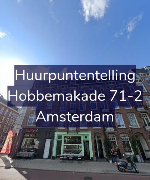 Foto gevel Huurpuntentelling voor Hobbemakade 71-2, Amsterdam