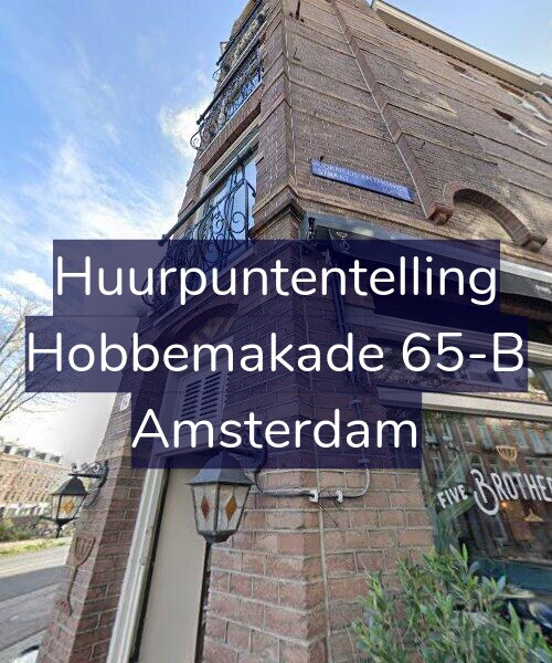 Foto gevel Huurpuntentelling voor Hobbemakade 65-B, Amsterdam