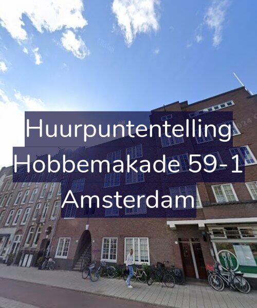 Foto gevel Huurpuntentelling voor Hobbemakade 59-1, Amsterdam