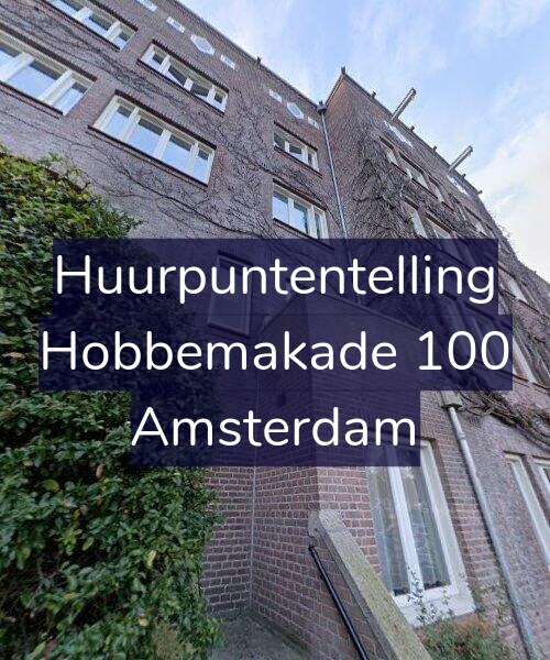 Foto gevel Huurpuntentelling voor Hobbemakade 100, Amsterdam