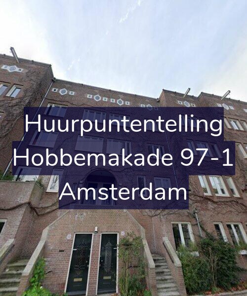 Foto gevel Huurpuntentelling voor Hobbemakade 97-1, Amsterdam
