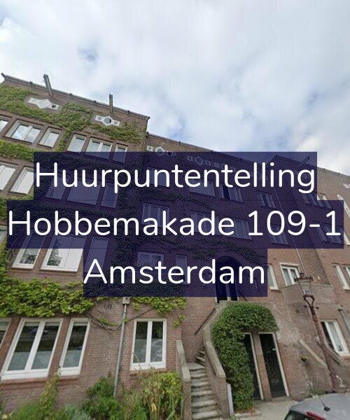 Foto gevel Huurpuntentelling voor Hobbemakade 109-1, Amsterdam