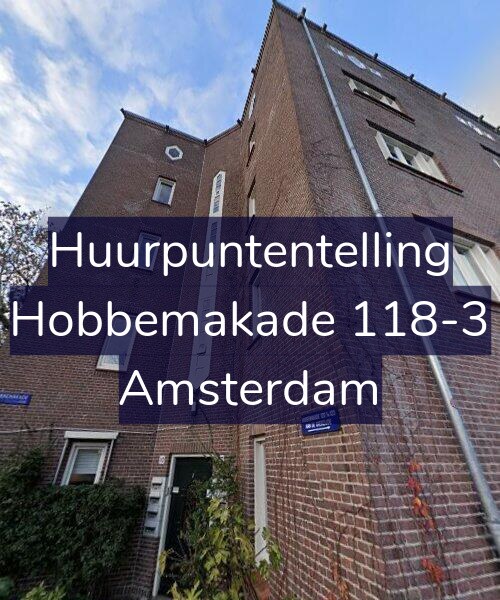 Foto gevel Huurpuntentelling voor Hobbemakade 118-3, Amsterdam