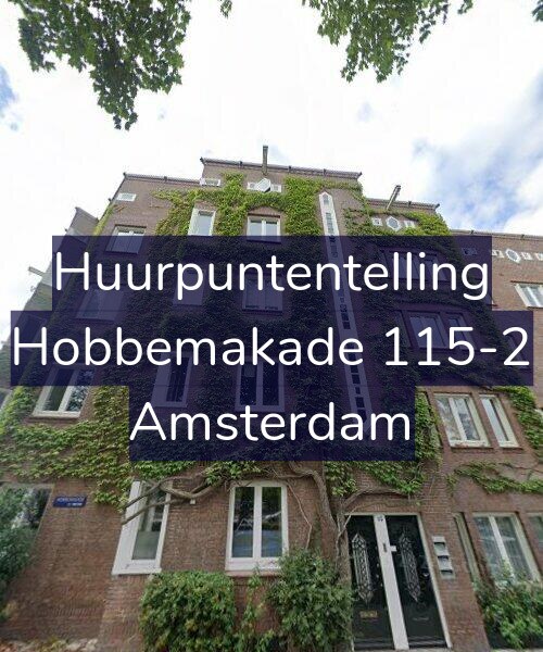 Foto gevel Huurpuntentelling voor Hobbemakade 115-2, Amsterdam