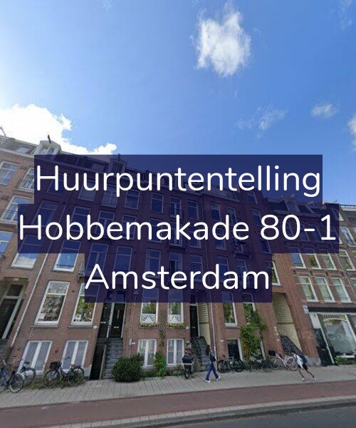 Foto gevel Huurpuntentelling voor Hobbemakade 80-1, Amsterdam