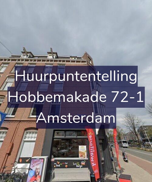 Foto gevel Huurpuntentelling voor Hobbemakade 72-1, Amsterdam