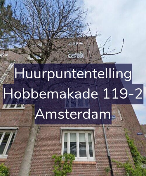 Foto gevel Huurpuntentelling voor Hobbemakade 119-2, Amsterdam