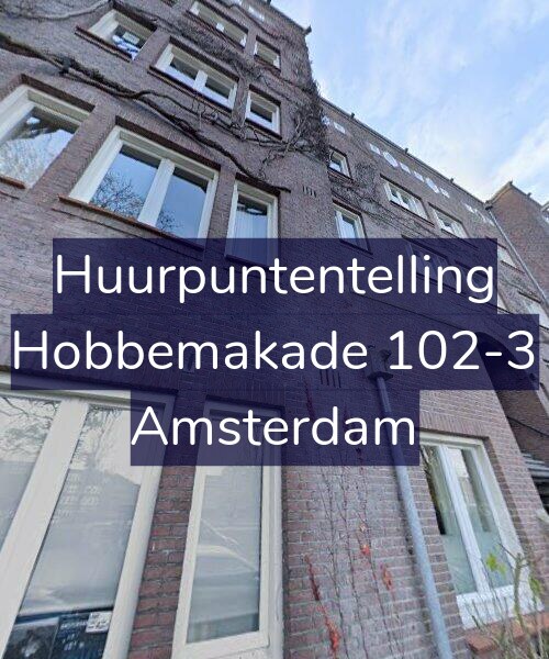 Foto gevel Huurpuntentelling voor Hobbemakade 102-3, Amsterdam