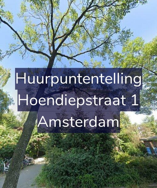 Foto gevel Huurpuntentelling voor Hoendiepstraat 1, Amsterdam