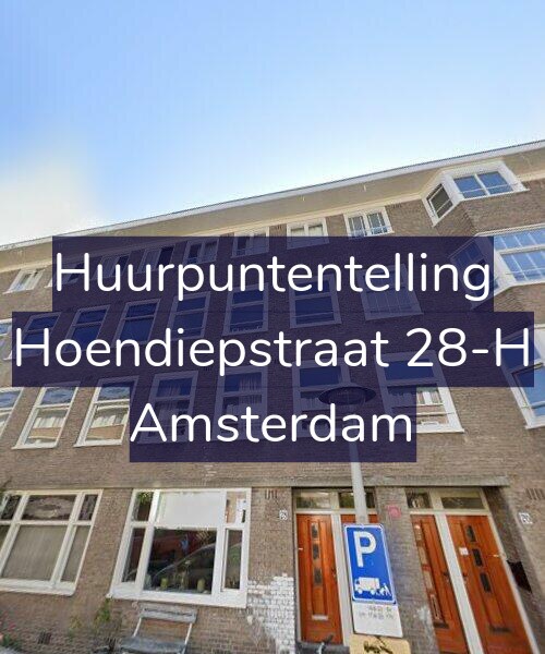 Foto gevel Huurpuntentelling voor Hoendiepstraat 28-H, Amsterdam
