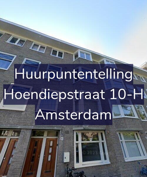 Foto gevel Huurpuntentelling voor Hoendiepstraat 10-H, Amsterdam