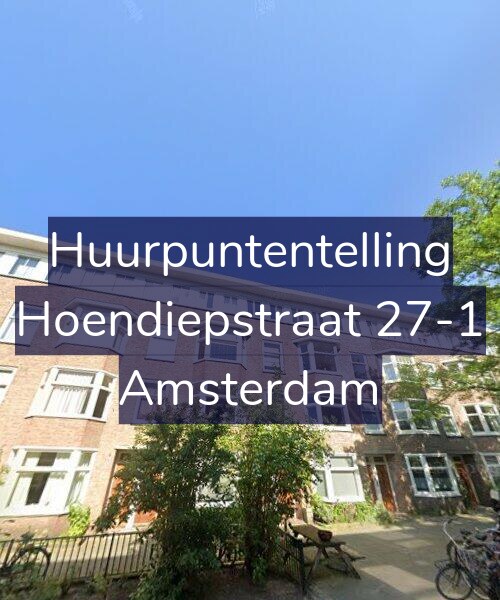 Foto gevel Huurpuntentelling voor Hoendiepstraat 27-1, Amsterdam