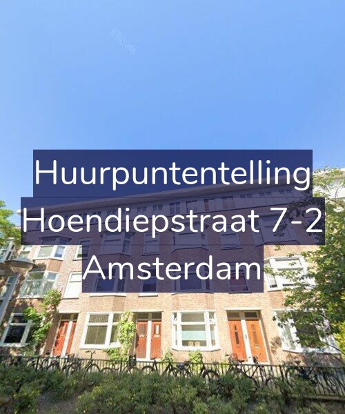 Foto gevel Huurpuntentelling voor Hoendiepstraat 7-2, Amsterdam