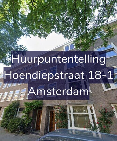 Foto gevel Huurpuntentelling voor Hoendiepstraat 18-1, Amsterdam