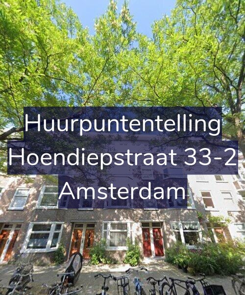 Foto gevel Huurpuntentelling voor Hoendiepstraat 33-2, Amsterdam