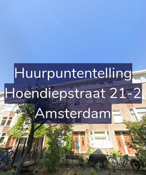 Foto gevel Huurpuntentelling voor Hoendiepstraat 21-2, Amsterdam
