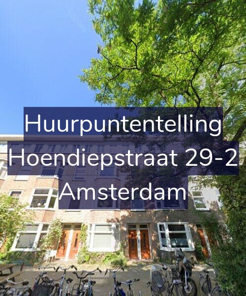 Foto gevel Huurpuntentelling voor Hoendiepstraat 29-2, Amsterdam