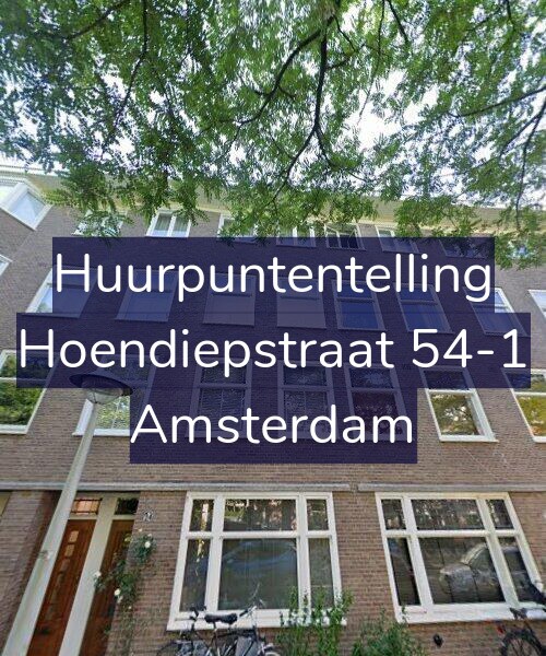 Foto gevel Huurpuntentelling voor Hoendiepstraat 54-1, Amsterdam