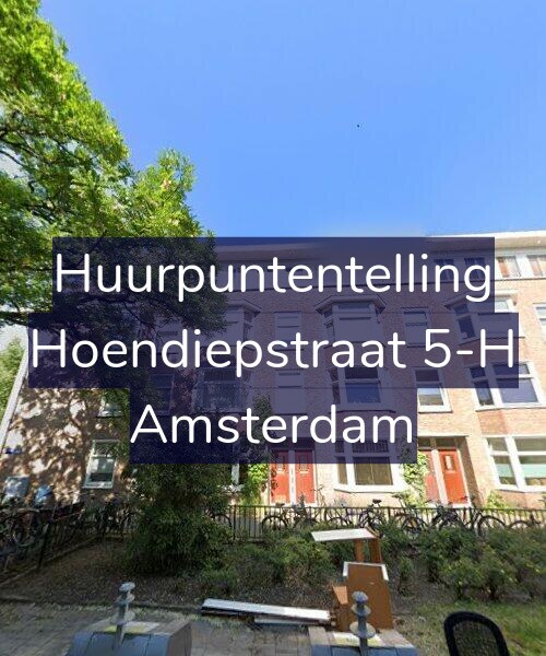 Foto gevel Huurpuntentelling voor Hoendiepstraat 5-H, Amsterdam
