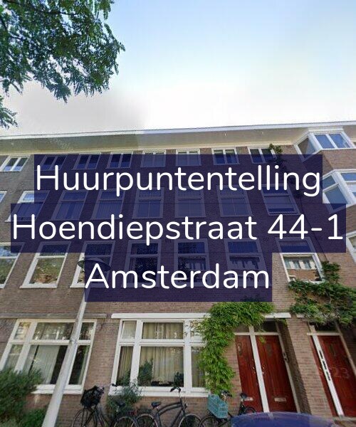 Foto gevel Huurpuntentelling voor Hoendiepstraat 44-1, Amsterdam