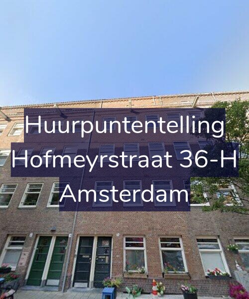 Foto gevel Huurpuntentelling voor Hofmeyrstraat 36-H, Amsterdam
