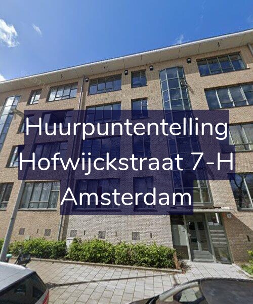 Foto gevel Huurpuntentelling voor Hofwijckstraat 7-H, Amsterdam