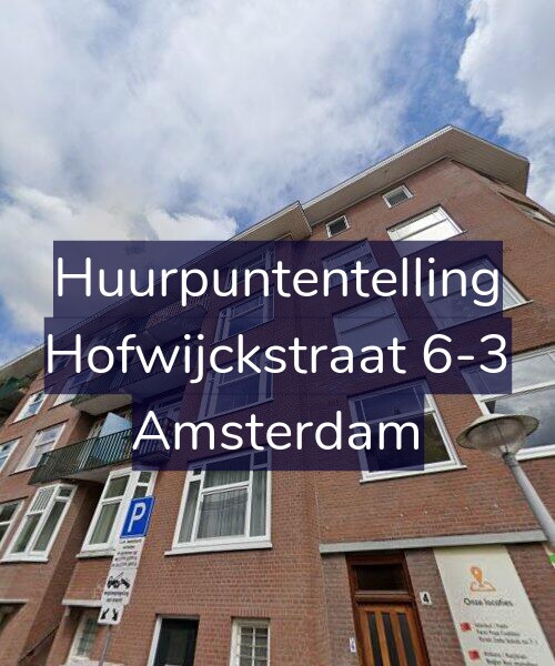 Foto gevel Huurpuntentelling voor Hofwijckstraat 6-3, Amsterdam