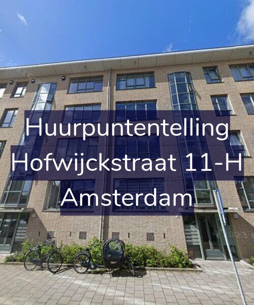 Foto gevel Huurpuntentelling voor Hofwijckstraat 11-H, Amsterdam
