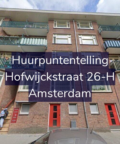 Foto gevel Huurpuntentelling voor Hofwijckstraat 26-H, Amsterdam