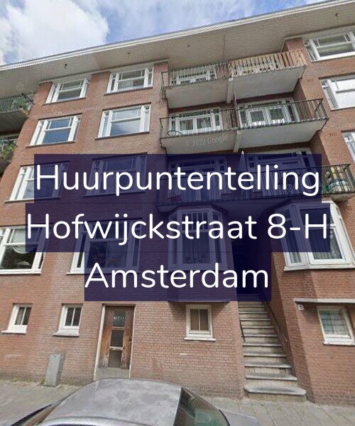 Foto gevel Huurpuntentelling voor Hofwijckstraat 8-H, Amsterdam
